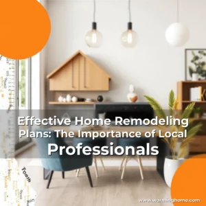 Artistic representation for Effective Home Remodeling Plans: The Importance of Local Professionals