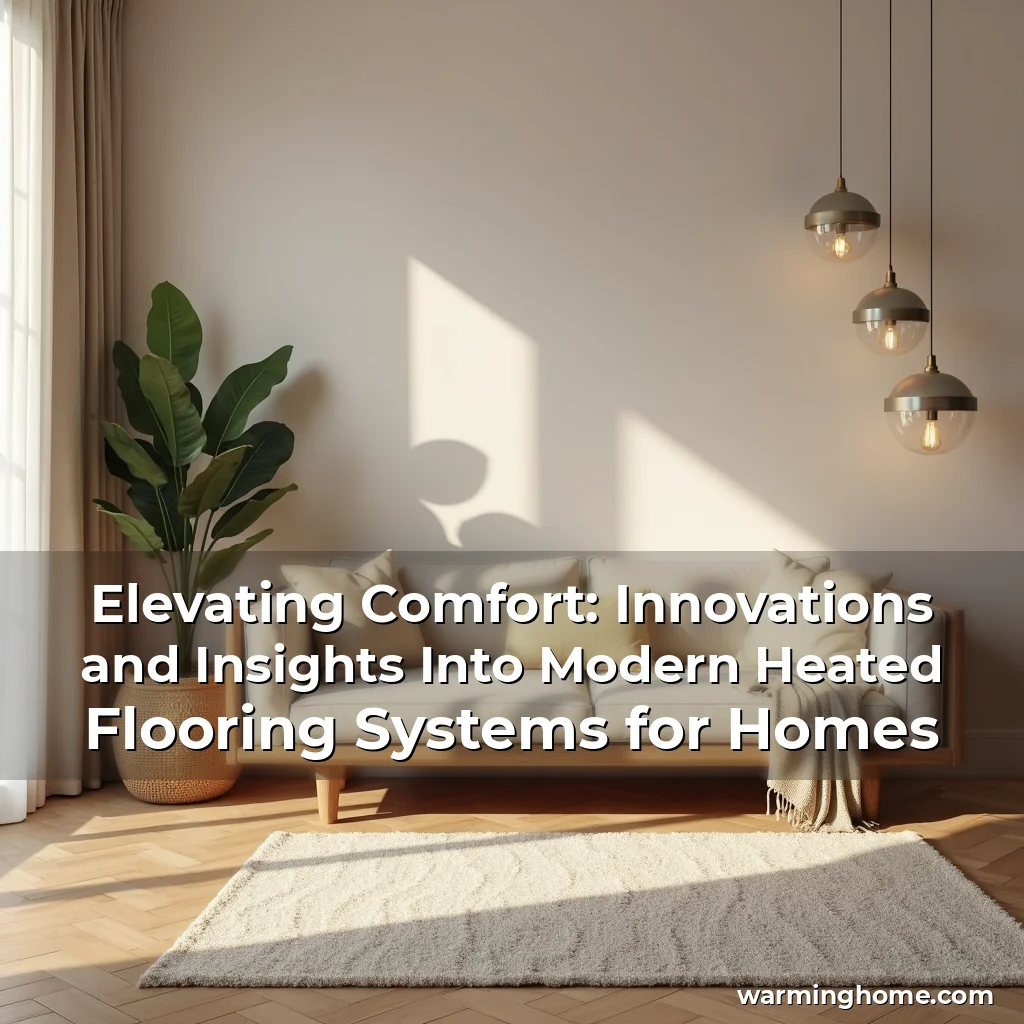 Read more about the article Elevating Comfort: Innovations and Insights Into Modern Heated Flooring Systems for Homes